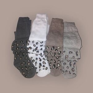 Leopard Print Littlle Girls Tights - Gray, White, Brown $20 Ea.